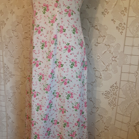 Vtg TRIVIA by CHARM of Hollywood Floral Maxi Dress - Picture 4 of 7